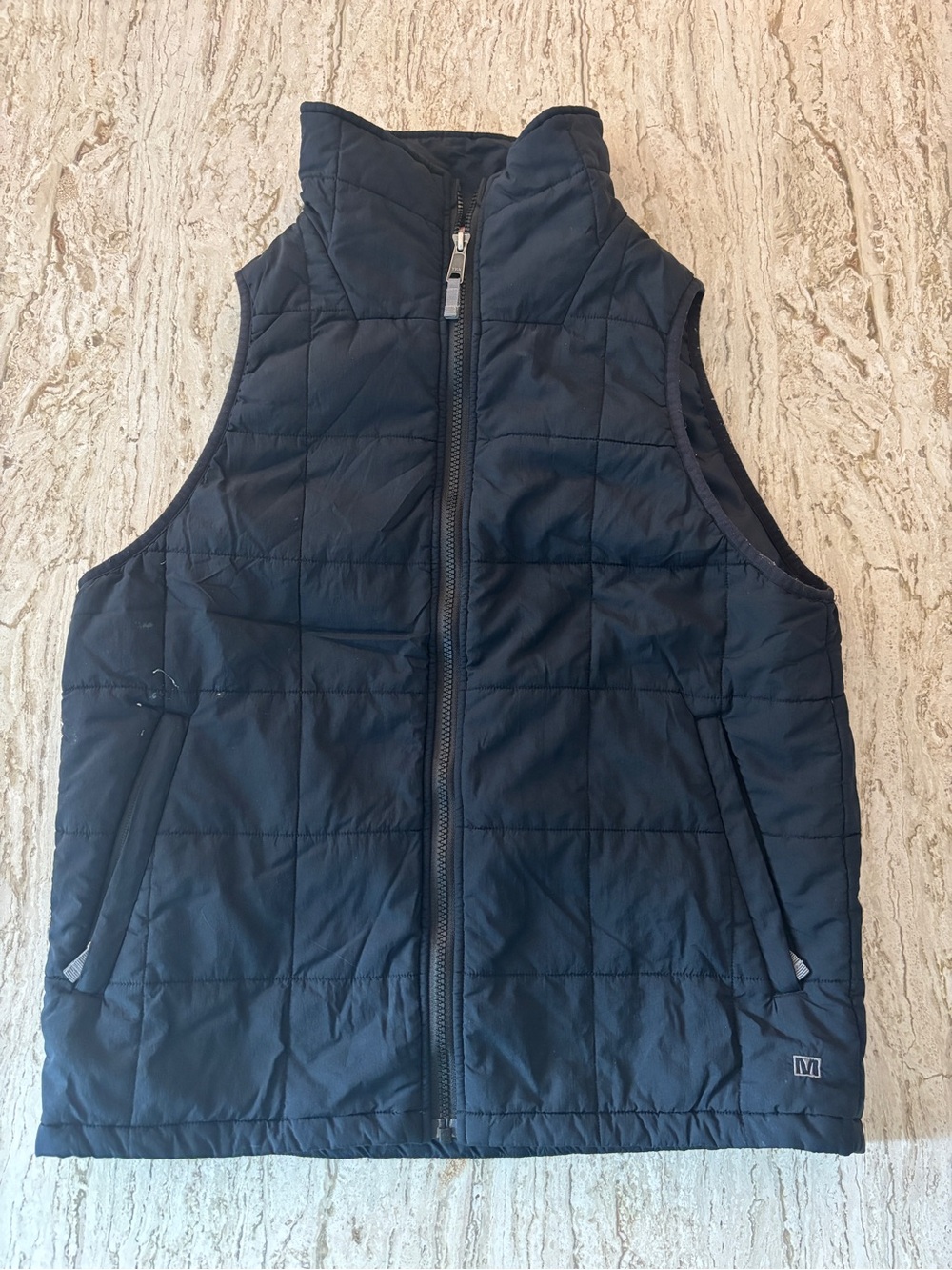 Merrell Women’s XS Black Quilted Puffer Vest Full Zip Outdoor